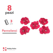 Acquista online fiocchetti Strass in pannolenci di color Fucsia. Fiocchetti in pannolenci, perfetti per decorazioni.