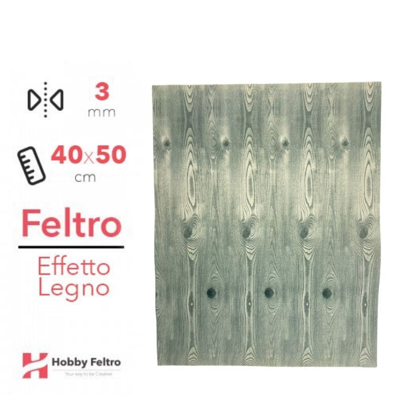 Feltro Effetto Legno Grigio 50x40cm COD.feltro.legno2