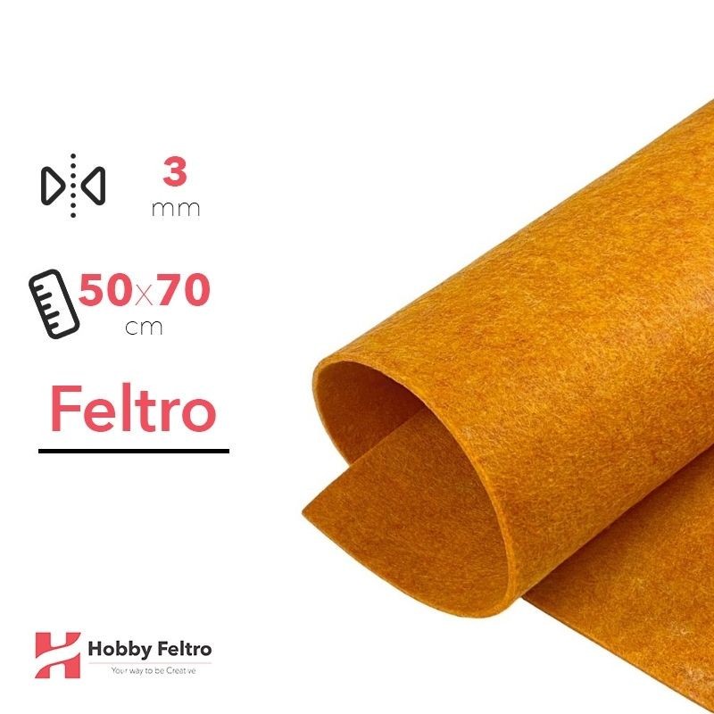 Feltro Zucca Melange 50x70cm 3mm COD.74