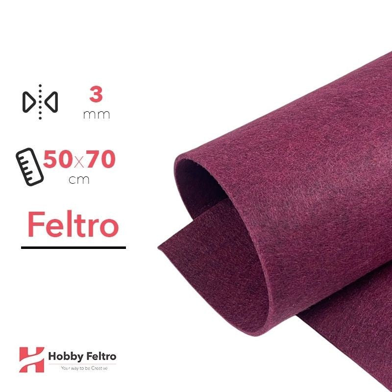 Feltro Vino Melange 50x70cm 3mm COD.73