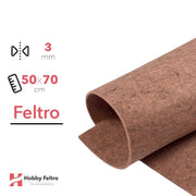 Feltro Rosa Antico Melange 50x70cm 3mm COD.78
