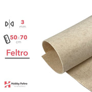 Feltro Avorio Melange 50x70cm 3mm COD.57new