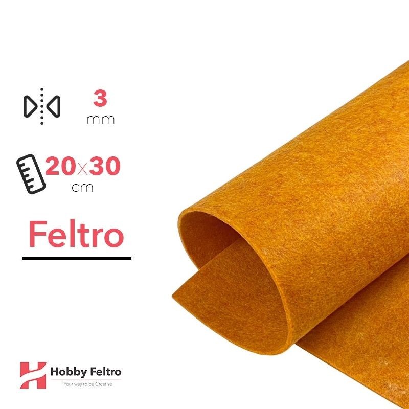 Feltro Zucca Melange 20x30cm 3mm COD.74