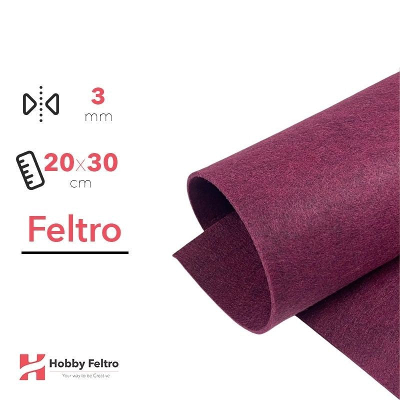 Feltro Vino Melange 20x30cm 3mm COD.73