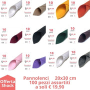 Fogli di Pannolenci Offerta 100 Pezzi assortiti colori vari 1mm 20x30cm