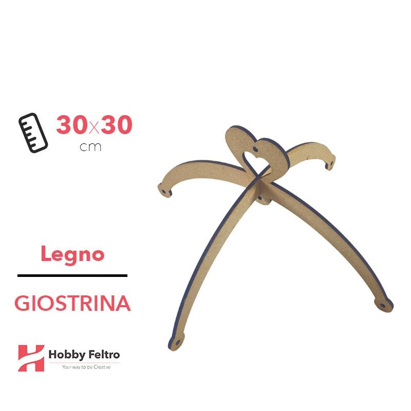 Giostrina in legno per neonati baby mobile 30x30cm