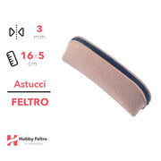 Astucci in feltro Cipria 3mm 16x5cm COD.2202