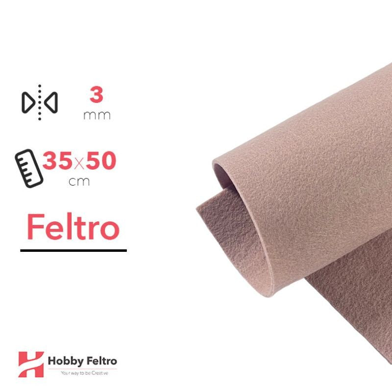 Feltro Cipria 35x50cm 3mm COD.2202