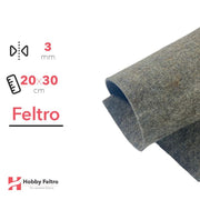 Feltro Marrone Mèlange 20x30cm 3mm COD.2205