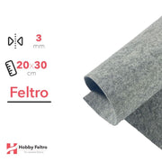 Feltro Grigio 20x30cm 3mm COD.2209