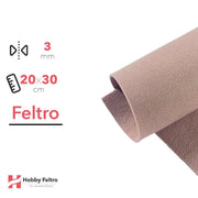 Feltro Cipria 20x30cm 3mm COD.2202