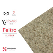 Feltro Glitterato Pois Sabbia 3mm 35x50cm COD.DOT5
