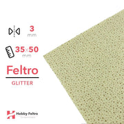 Feltro Glitterato Pois Avorio 3mm 35x50cm COD.DOT4