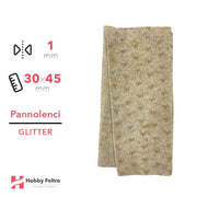 Pannolenci Glitter fiocchetto Sabbia 30x45cm 1mm COD.RIBBON5