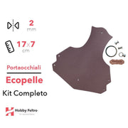 Portaocchiali Ecopelle Antico Scuro COD.61