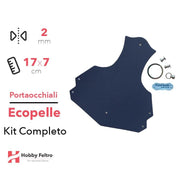 Portaocchiali Ecopelle Blu Notte COD.6