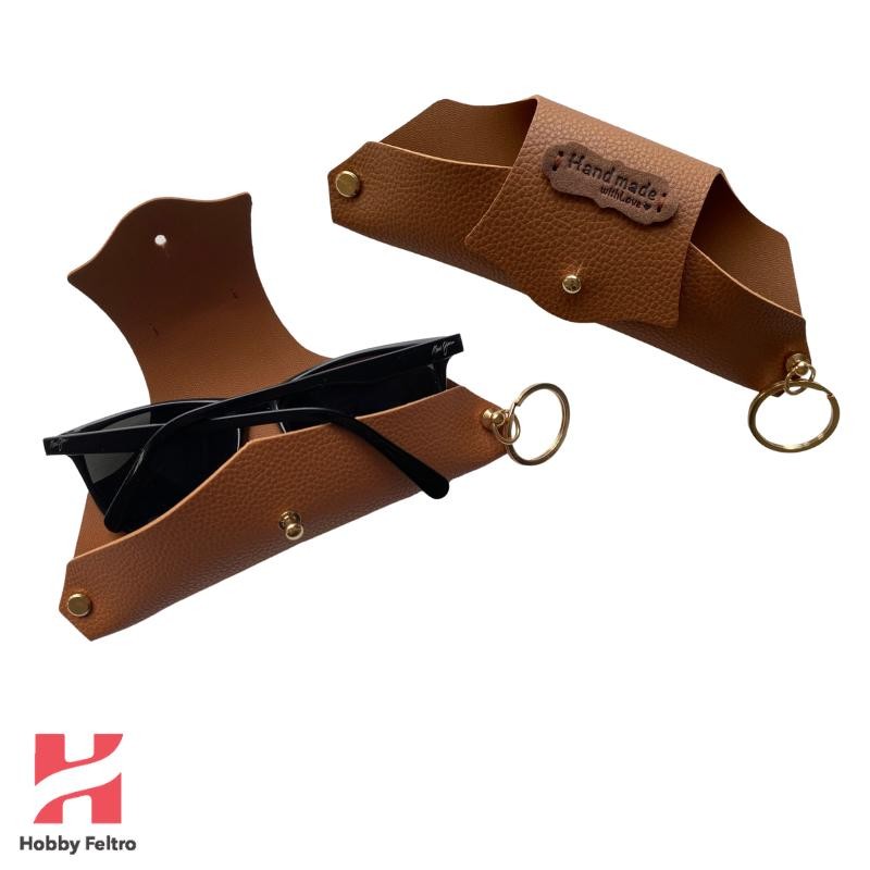 Portaocchiali Ecopelle Cuoio COD.49