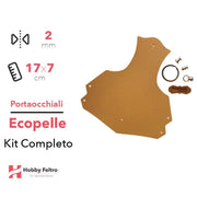 Portaocchiali Ecopelle Giallo Ocra COD.48