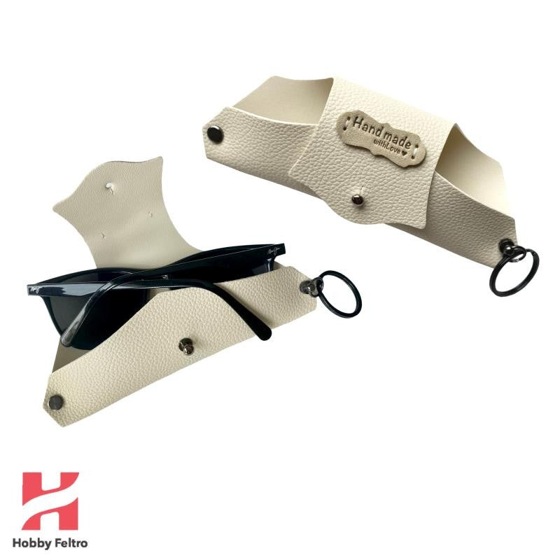 Portaocchiali Ecopelle Panna COD.56