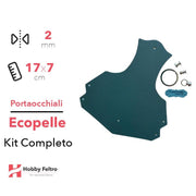 Portaocchiali Ecopelle Petrolio COD.46