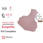 Portaocchiali Ecopelle Rosa Antico COD.51