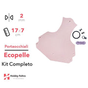 Portaocchiali Ecopelle Rosa Chiaro COD.35