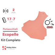 Portaocchiali Ecopelle Salmone Scuro COD.98