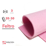 Feltro 20x30cm 3mm Rosa COD.08
