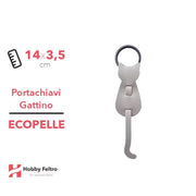 Portachiavi Gattino Ecopelle Beige COD.31