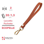 Laccetto Pochette Ecopelle Arancio COD.19