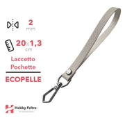 Laccetto Pochette Ecopelle Beige COD.31