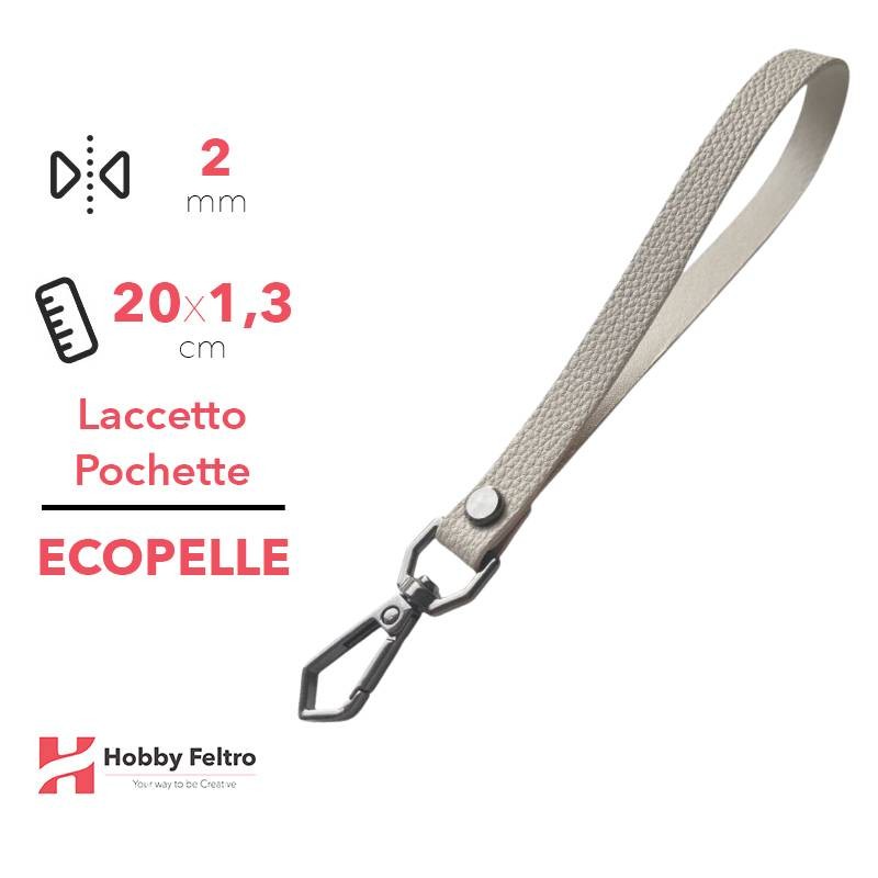 Laccetto Pochette Ecopelle Beige COD.31