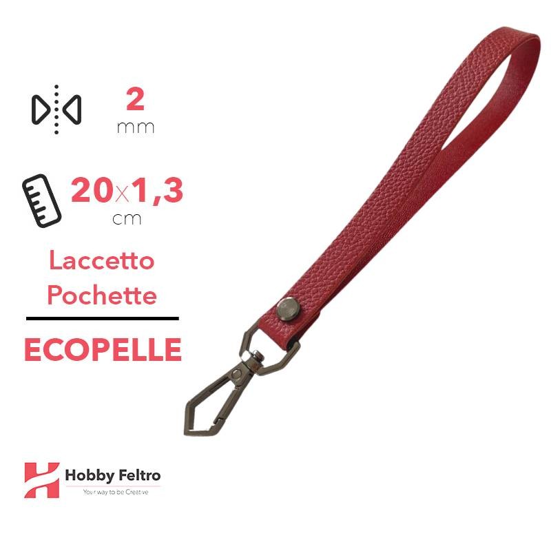 Laccetto Pochette Ecopelle Bordeaux COD.8