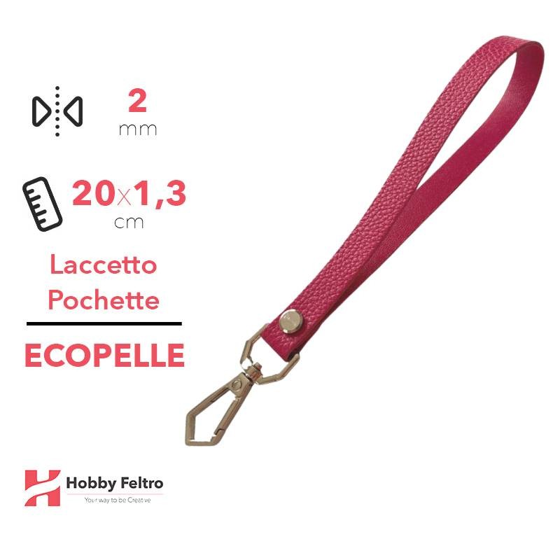 Laccetto Pochette Ecopelle Fucsia COD.42