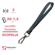 Laccetto Pochette Ecopelle Nero COD.1