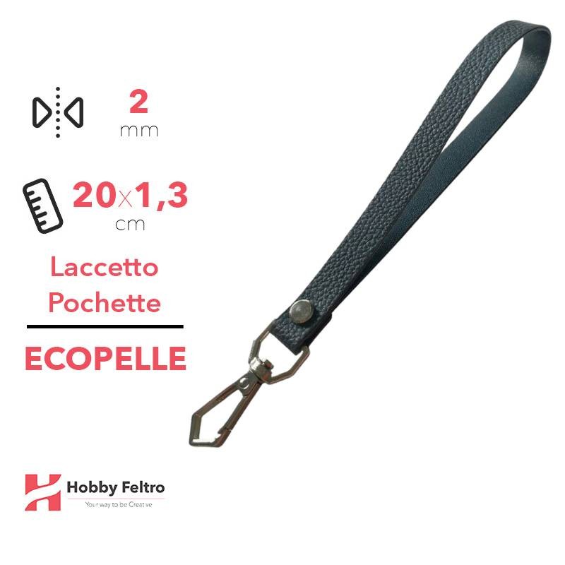 Laccetto Pochette Ecopelle Nero COD.1
