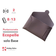Portamonete solo Base Ecopelle Antico Scuro COD.61