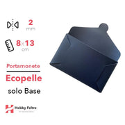 Portamonete solo Base Ecopelle Blu Notte COD.6