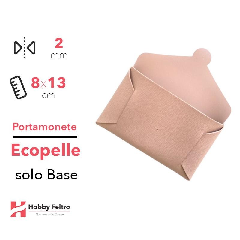 Portamonete solo Base Ecopelle Cipria COD.29