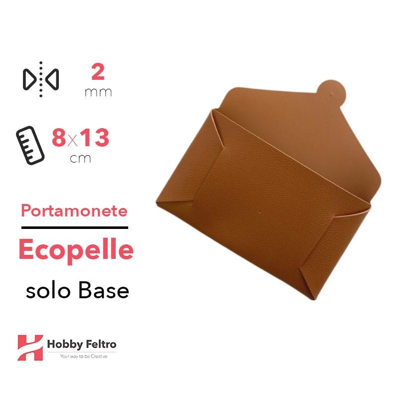 Portamonete ecopelle solo base colore Cuoio codice 49