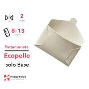 Portamonete solo Base Ecopelle Panna COD.56
