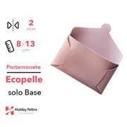 Portamonete solo Base Ecopelle Rosa Antico COD.51