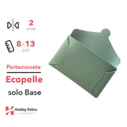 Portamonete solo Base Ecopelle Verde Salvia COD.99