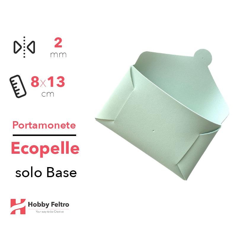 Portamonete ecopelle solo base colore Verdino codice 95