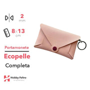 Portamonete completo Ecopelle Cipria COD.29