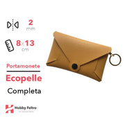 Portamonete completo Ecopelle Giallo Ocra COD.48