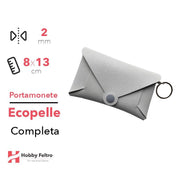 Portamonete completo Ecopelle Grigio COD.27