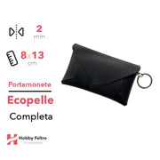 Portamonete completo Ecopelle Nero COD.1