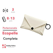 Portamonete completo Ecopelle Panna COD.56