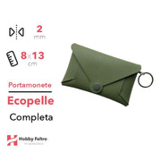Portamonete completo Ecopelle Verde COD.43